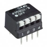 435802-3 Switch Piano Dip SPST 0.025A 24V