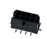 Pack of 4 00430450820 Connector Header 8 position 3.00mm SMD , RoHs
