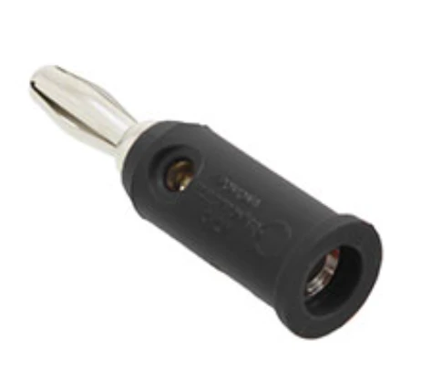 5230-0 Banana Plug, Stackable Connector Standard Banana Solderless Black