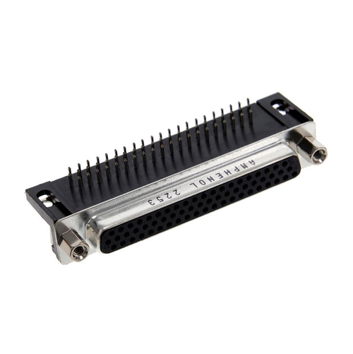 Pack of 2 L77HDC62SD1CO4F Connector D-Sub HD Receptacle 62 Position R/A SLDR, RoHs