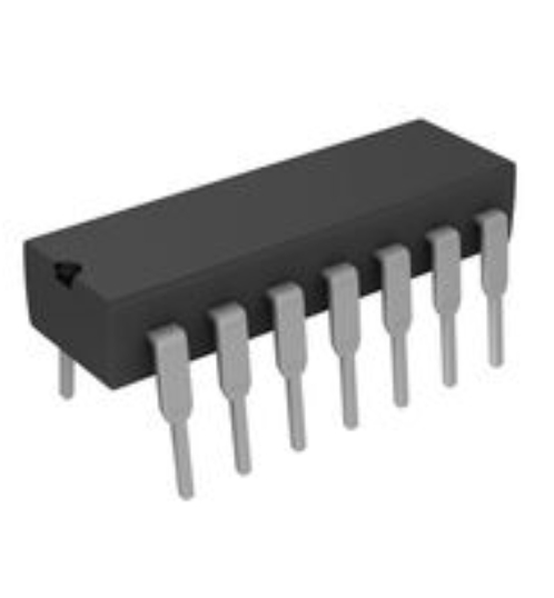 CD74HCT86E XOR (Exclusive OR) IC 4 Channel 14-PDIP