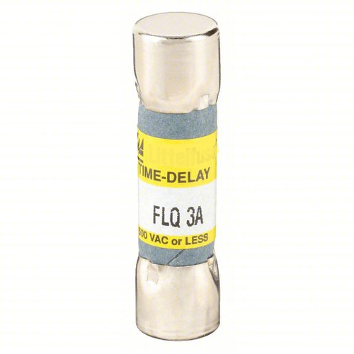 FLQ3 Fuse 3 A Amps, 500V AC, 10kA at 500V AC, 1-1/2 in L x 13/32 in dia Fuse Size