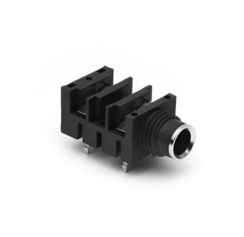 Pack of 4 ACJS-HHDR Headphone Connector Jack 6.35mm Snap Fit, RoHs