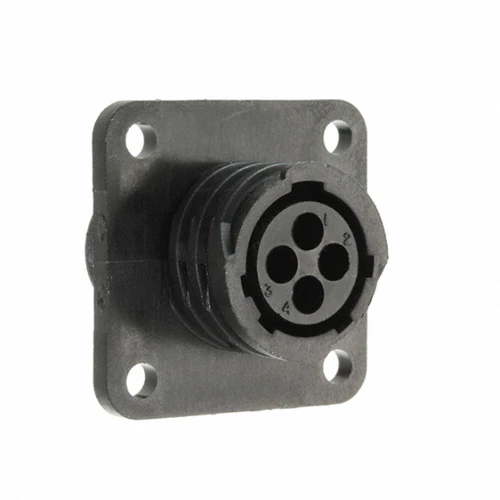 206430-1 Connector Circular Receptacle Housing 4 Position Panel Mount