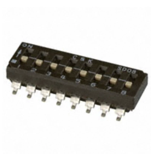 SD08H0SK Switch Slide Dip SPST 0.1A 25V