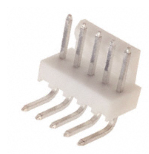 22-05-3051 Connector Header Through Hole, Right Angle 5 position 0.100"