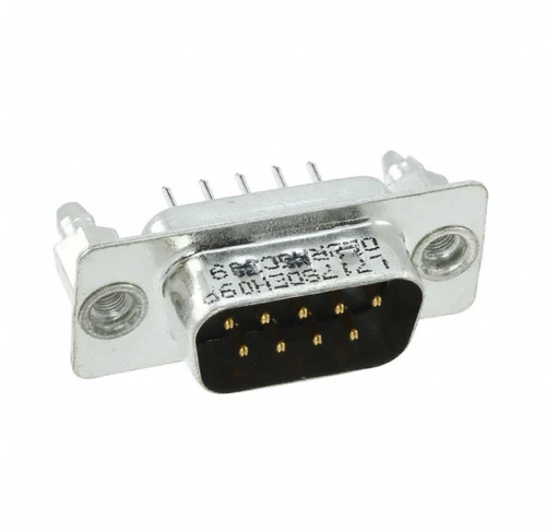 Pack of 4 L717SDEH09POL2RM5C309 Connector 9 Position D-Sub Plug, Male Pins, RoHs