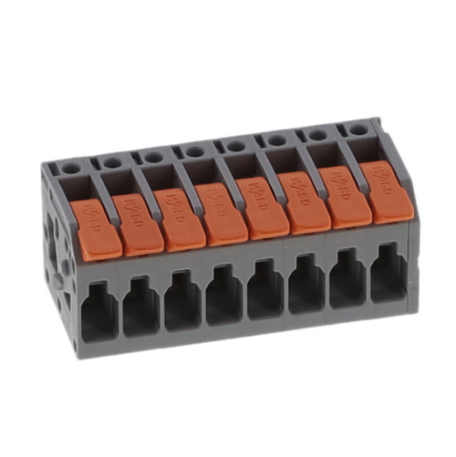 Pack of 2 2604-3108 Terminal Block Vertical with Board 0.197" (5.00mm) 8 Position Wire to Board Through Hole