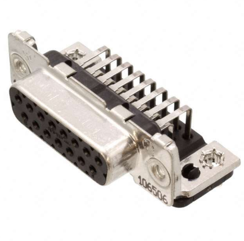 Pack of 2 1-106506-2 Connector D-Sub Receptacle 15 Position Right Angle Solder, RoHs