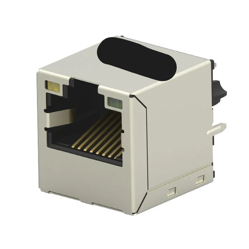 Pack of 2 2301995-4 Connector Jack 1 Port RJ45 Through Hole 10/100/1000 Base-T, AutoMDIX, RoHs