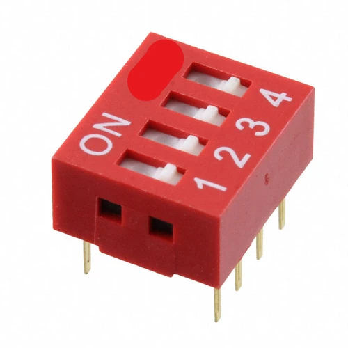 Pack of 4 418117170904 Switch Slide Dip SPST 0.025A 24V, RoHs
