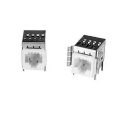 RJ11-2LC2-B Modular Connectors / Ethernet Connectors 2 Conn RJ-45 F 6 POS 2.54mm Solder RA Thru-Hole 6 Terminal 1 Port