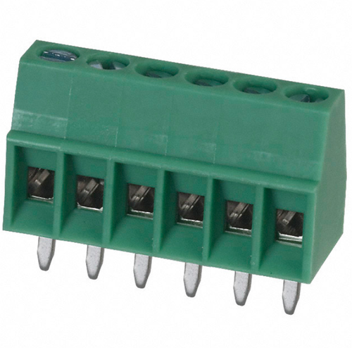 MPT 0,5/6-2,54 Terminal Block Horizontal 6 Position Side Entry 2.54MM PCB, 1725698