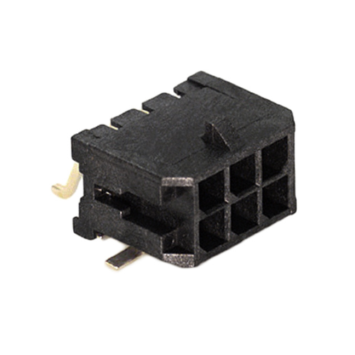 Pack of 4 0430450611 Connector Header R/A 6POS 3MM SMD, RoHs