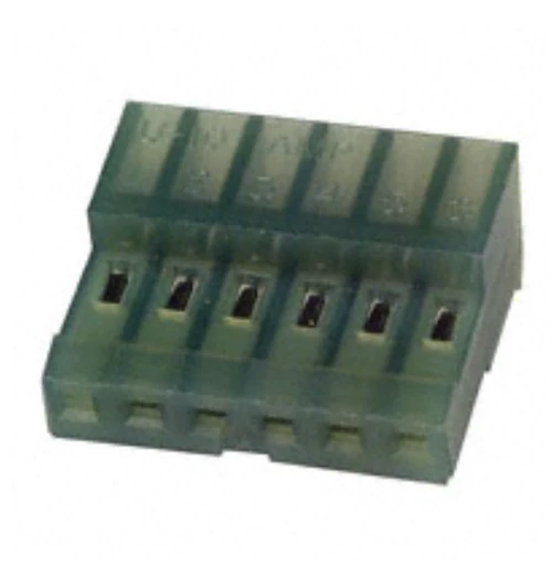 Pack of 10 640443-6 Connector 6 Position Rectangular Receptacle IDC Tin-Lead 28 AWG
