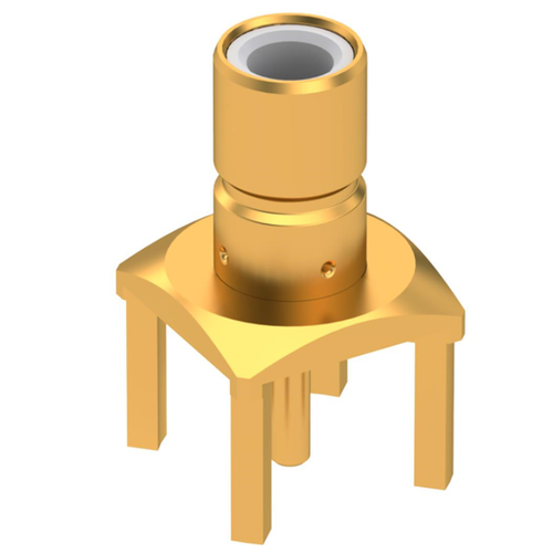 R114 426 000 SMB Connector Jack, Male Pin 50 Ohms Through Hole Solder