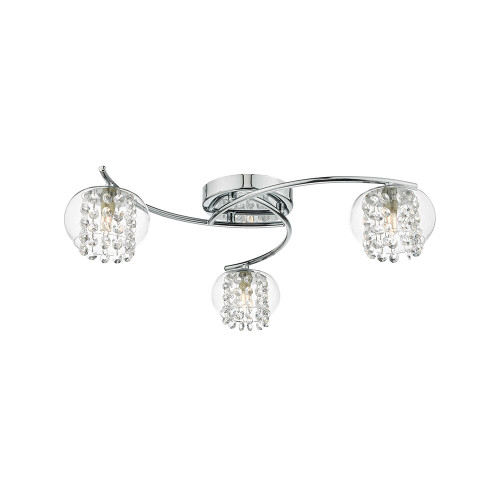 Dar Lighting Dar  ELM5350 Elma 3 Light Polished Chrome Ceiling Fitting 