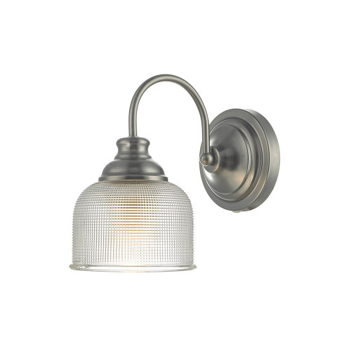 Dar Lighting Dar  TAC0761 Tack 1 Light Antique Chrome Wall Light 