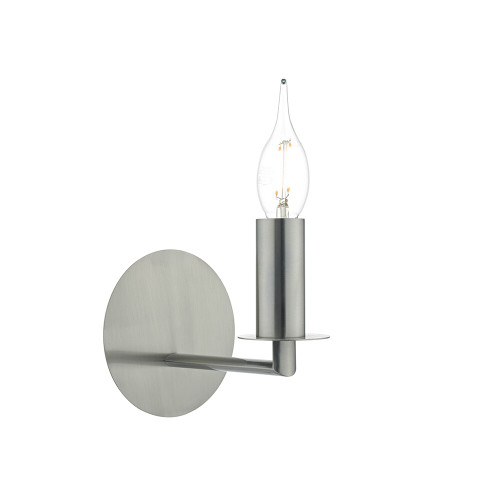 Dar Lighting Dar  TYL0738 Tyler 1 Light Satin Nickel Wall Fitting 