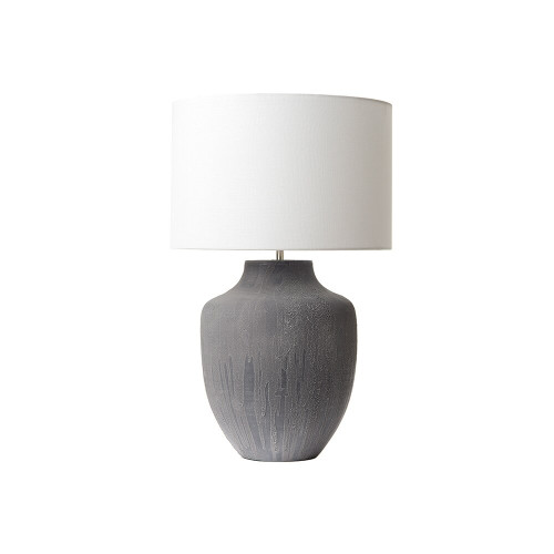 Dar Lighting Dar  UDI4239 Udine Grey Ceramic Table Lamp 