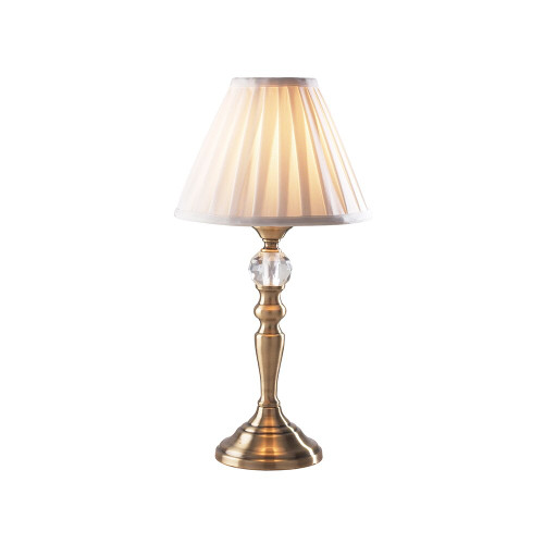 Dar Lighting Dar  BEA4075 Beau Antique Brass Touch Table Lamp 