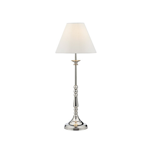 Dar Lighting Dar  BLE4138 Blenheim Polished Nickel Table Lamp 