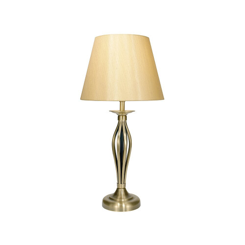 Dar Lighting Dar  BYB4075 Bybliss Antique Brass Table Lamp 