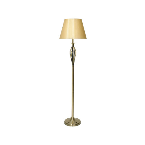 Dar Lighting Dar BYB4975 Bybliss Antique Brass Floor Lamp 