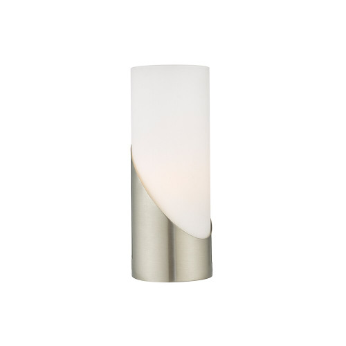 Dar Lighting Dar FAR4246 Faris Satin Nickel Touch Table Lamp 