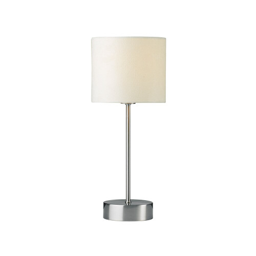 Dar Lighting Dar  SUZ4033 Suzie Satin Chrome Touch Table Lamp 