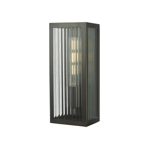Dar Lighting Dar  KEE5263 Keegan Outdoor Bronze Small Wall Light 