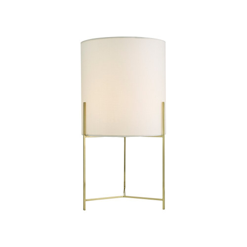 Dar Lighting Dar  MIC4135 Michaela Satin Gold Table Lamp 