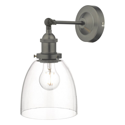 Dar Lighting Dar ARV0761 Arvin Antique Chrome Wall Light 