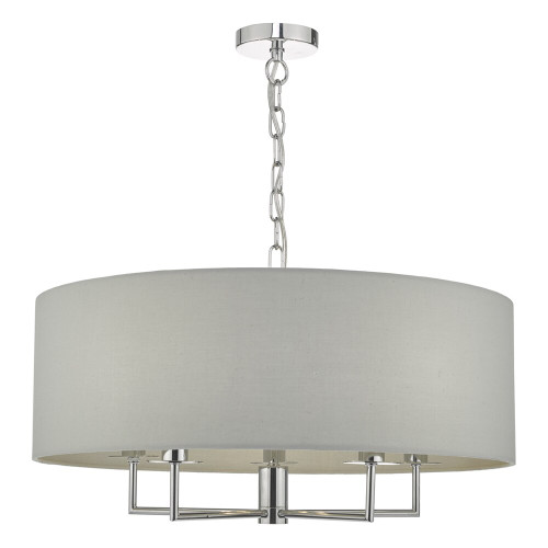 Dar Lighting Dar JAM0539 Jamelia 5 Light Chrome Pendant 