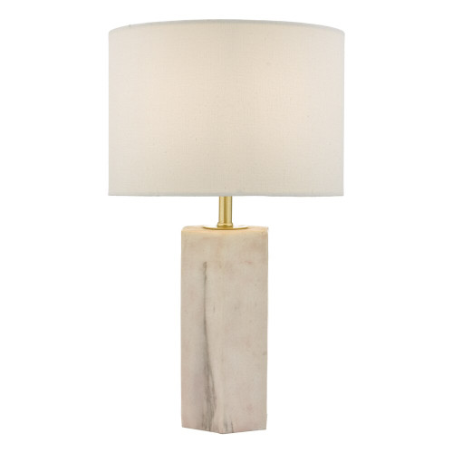 Dar Lighting Dar NAL4203 Nalani Pink Marble Table Lamp 