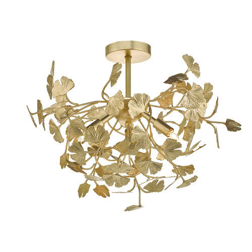 Dar Lighting Dar YAD0435 Yadira 4 Light Gold Semi Flush 