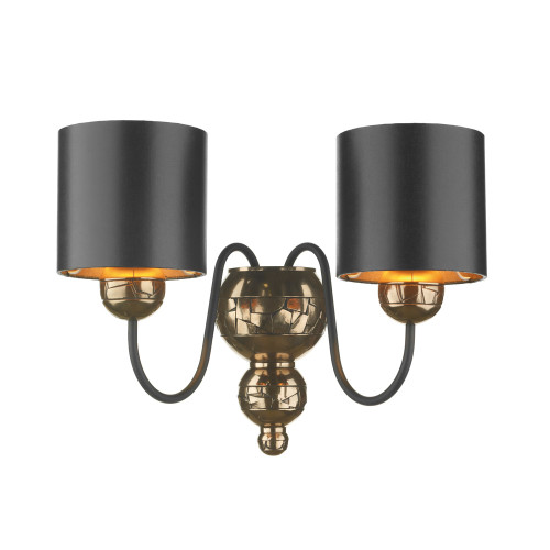 David Hunt Lighting David Hunt GAR0973 Garbo 2 Light Bronze Wall Light 