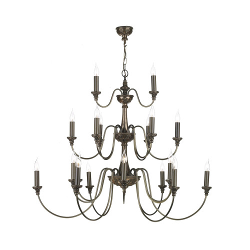 David Hunt Lighting David Hunt BAI2163 Bailey 21 Light Rich Bronze Ceiling Pendant 