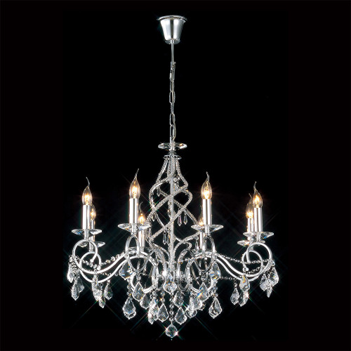 Diyas Lighting Diyas IL30318 Torino 8 Light Polished Chrome Chandelier 
