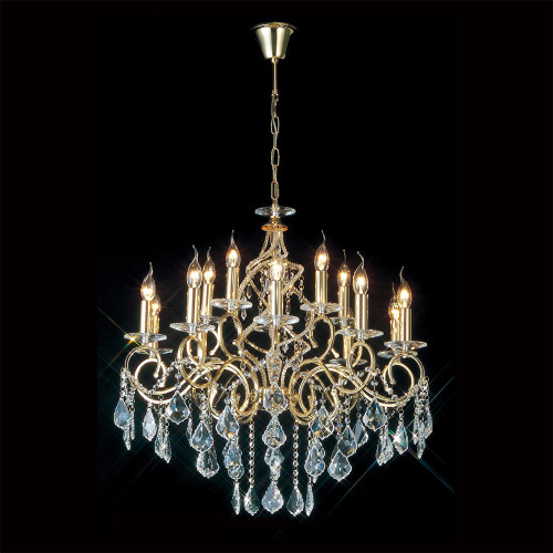 Diyas Lighting Diyas IL303210+5 Torino 15 Light Gold Plated Chandelier 