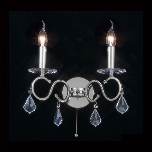 Diyas Lighting Diyas IL30312 Torino 2 Light Polished Chrome Wall Bracket 