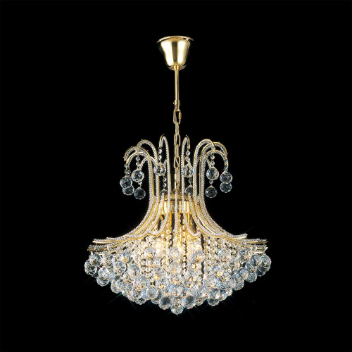 Diyas Lighting Diyas IL30217 Bask 6 Light Gold Plated Ceiling Pendant 