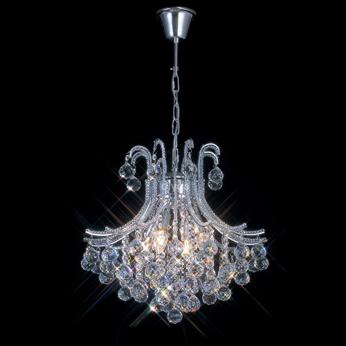 Diyas Lighting Diyas IL30016 Bask 4 Light Polished Chrome Ceiling Pendant 