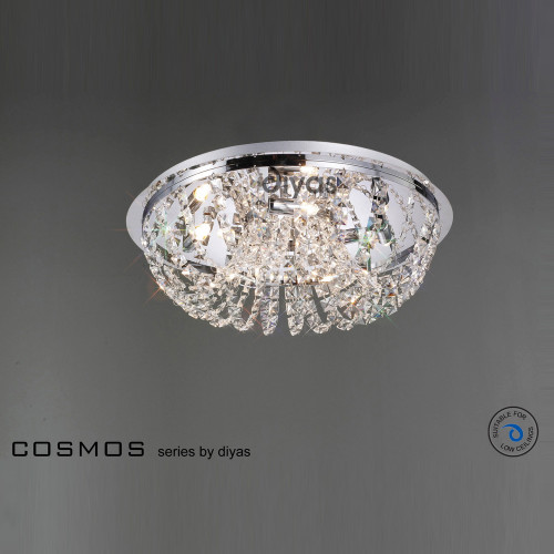 Diyas Lighting Diyas IL30043 Cosmos 5 Light Polished Chrome Ceiling Pendant 