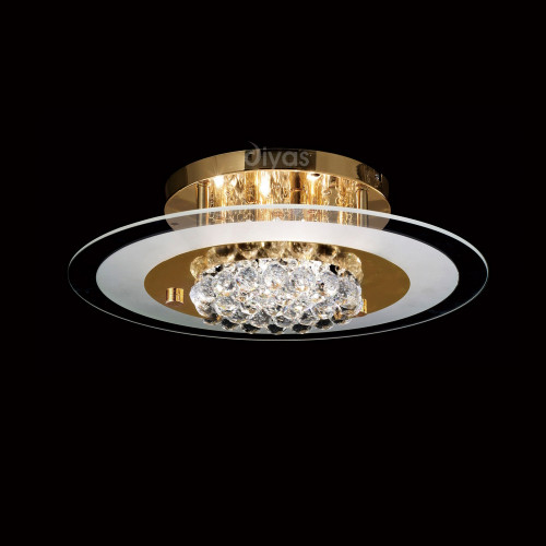 Diyas Lighting Diyas IL32022 Delmar  6 Light Gold Finish Ceiling Pendant 