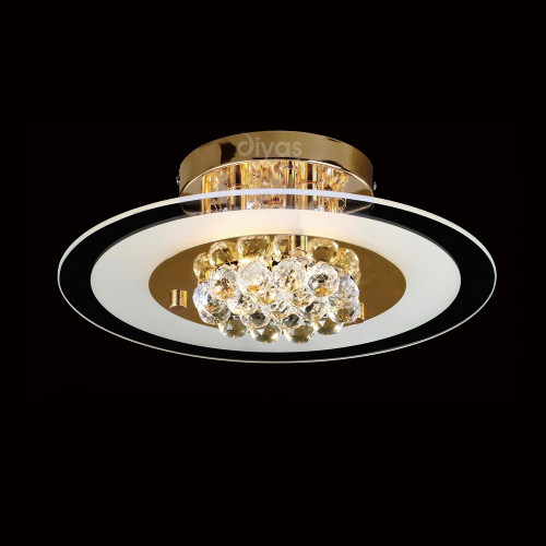 Diyas Lighting Diyas IL32021 Delmar 4 Light Gold Finish Ceiling Pendant 