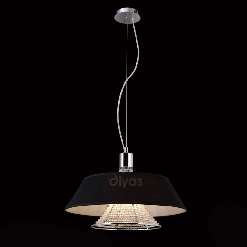 Diyas Lighting Diyas IL30041/BL Davina 3 Light Chrome Ceiling Pendant 