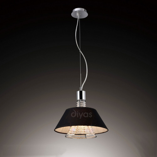 Diyas Lighting Diyas IL30042/BL Davina 2 Light Chrome Ceiling Pendant 