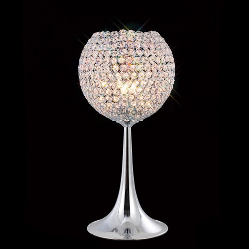 Diyas Lighting Diyas IL30194 Ava 3 Light Polished Chrome Table Lamp 