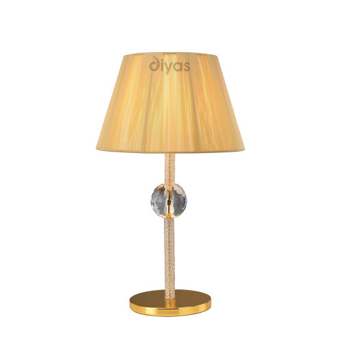 Diyas Lighting Diyas IL30520 Elena 1 Light Gold Finish Table Lamp 